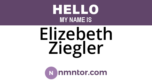 Elizebeth Ziegler