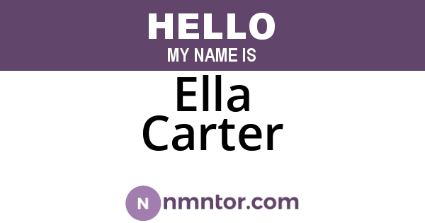 Ella Carter