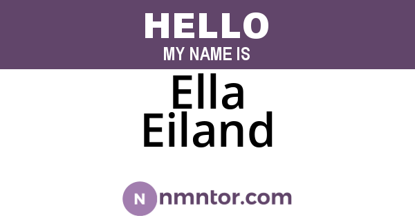 Ella Eiland