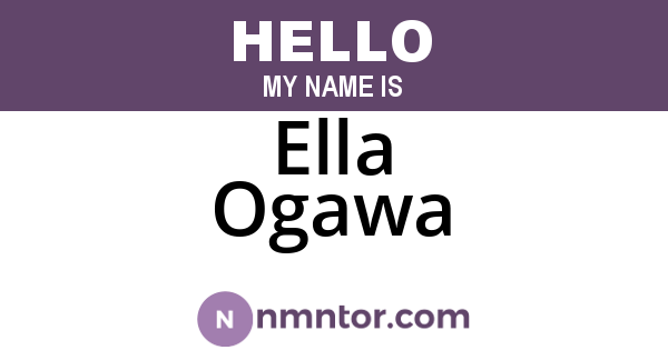 Ella Ogawa