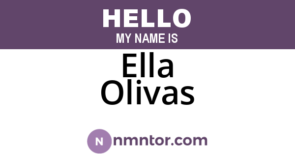 Ella Olivas