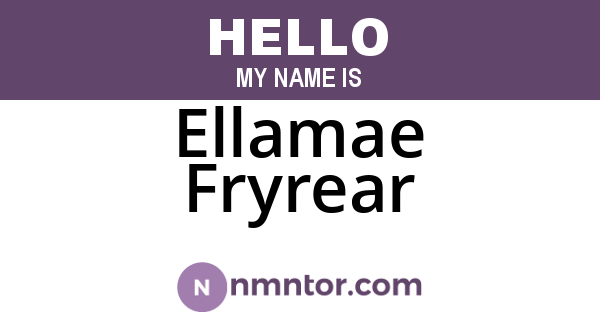 Ellamae Fryrear
