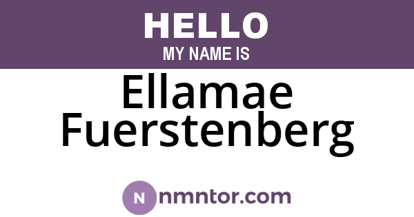 Ellamae Fuerstenberg