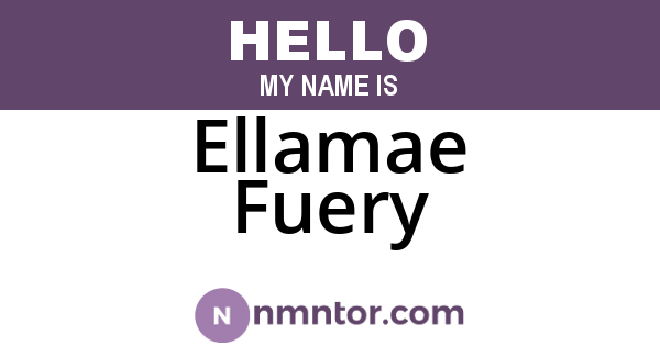 Ellamae Fuery