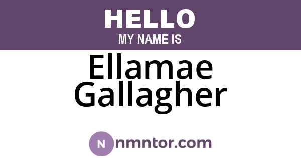 Ellamae Gallagher