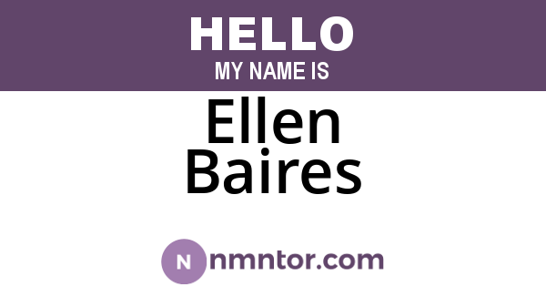 Ellen Baires