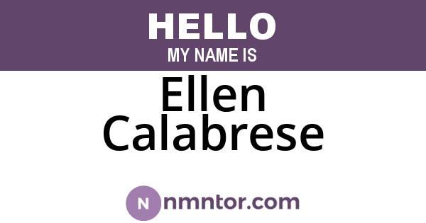 Ellen Calabrese