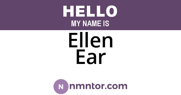 Ellen Ear