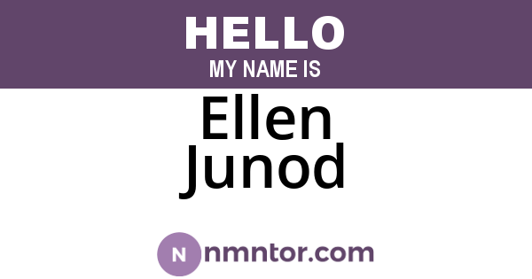Ellen Junod