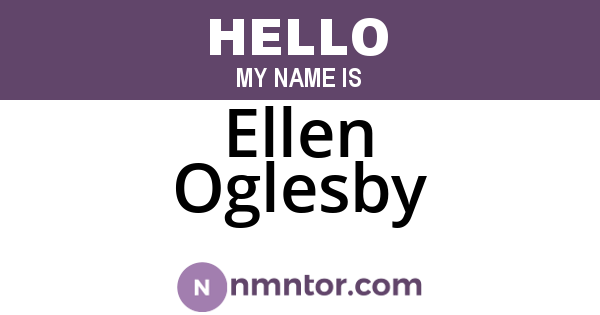 Ellen Oglesby