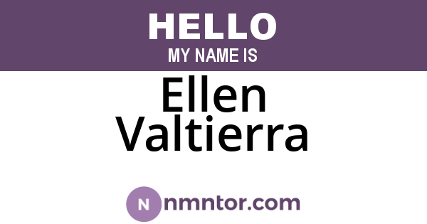 Ellen Valtierra