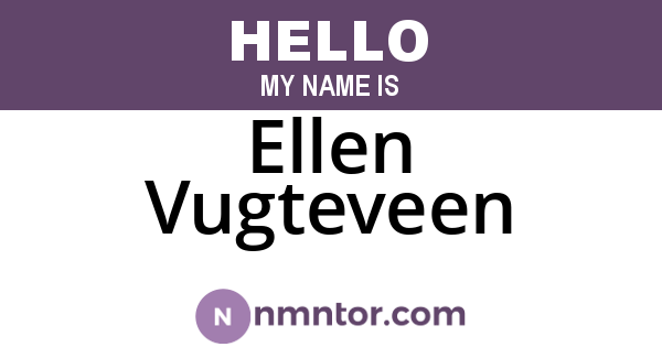 Ellen Vugteveen