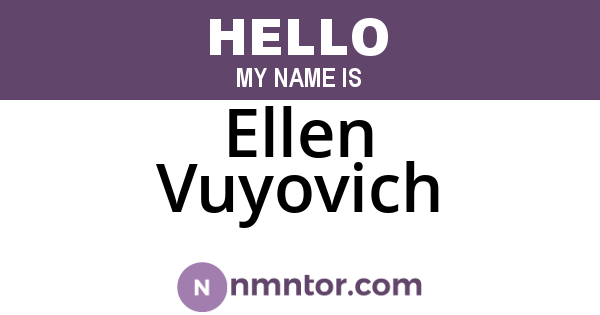 Ellen Vuyovich