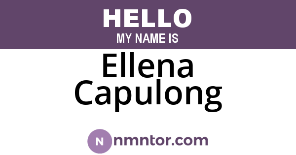 Ellena Capulong