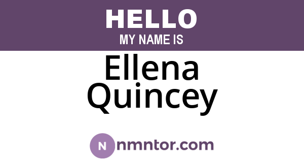 Ellena Quincey