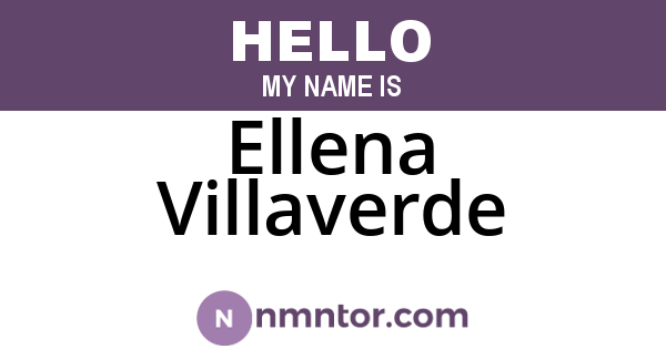 Ellena Villaverde