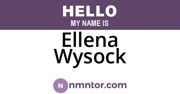 Ellena Wysock