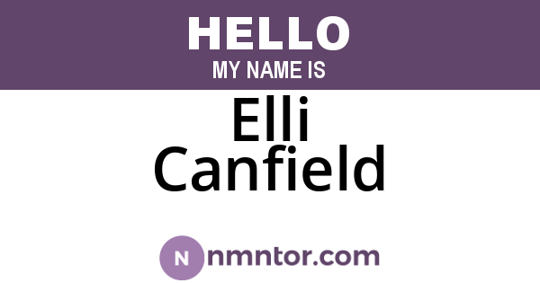Elli Canfield