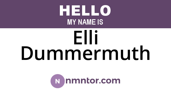 Elli Dummermuth