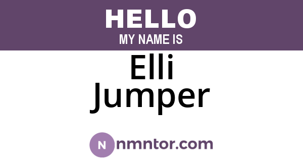 Elli Jumper