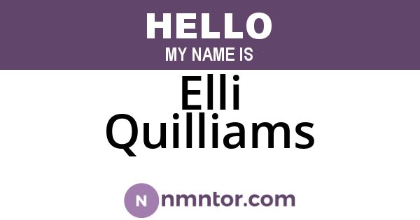 Elli Quilliams