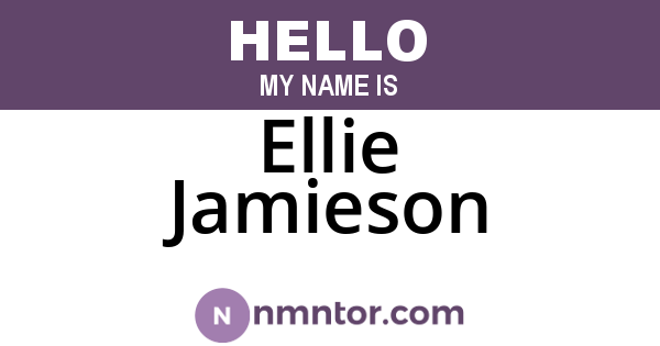 Ellie Jamieson