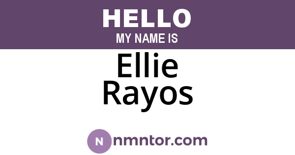 Ellie Rayos
