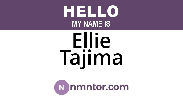 Ellie Tajima