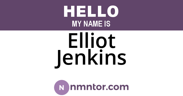 Elliot Jenkins