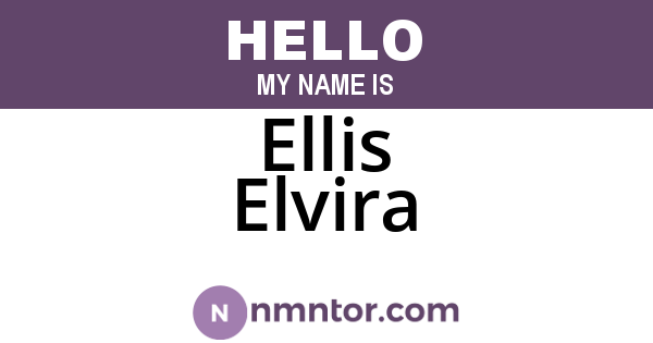 Ellis Elvira