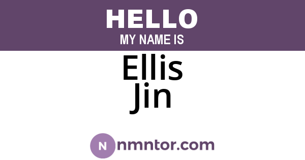 Ellis Jin