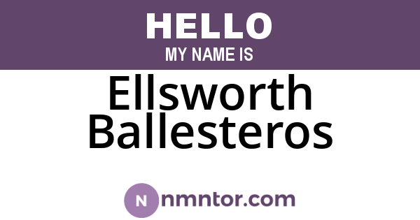 Ellsworth Ballesteros