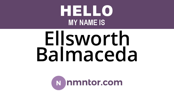 Ellsworth Balmaceda