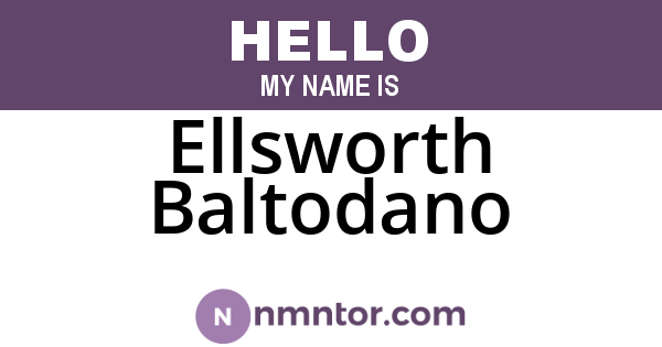 Ellsworth Baltodano