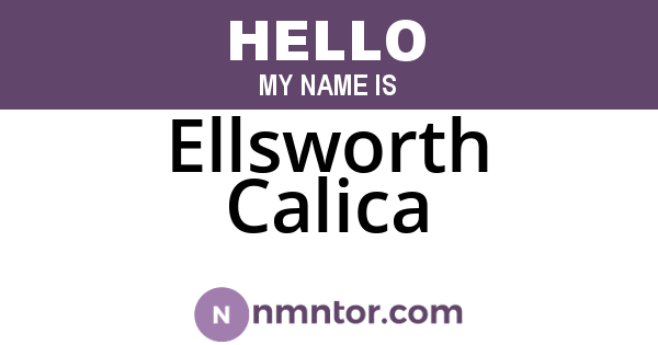 Ellsworth Calica