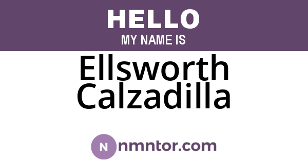 Ellsworth Calzadilla