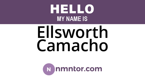 Ellsworth Camacho