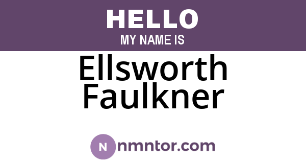 Ellsworth Faulkner