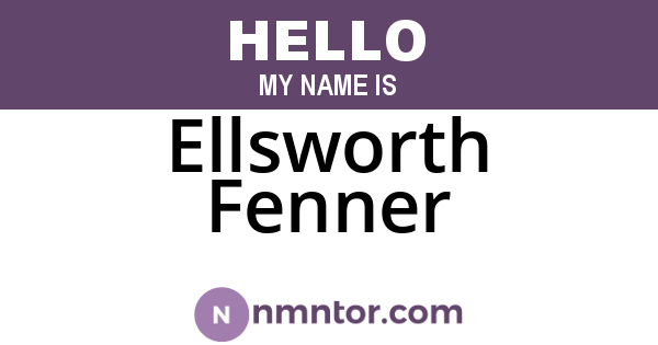 Ellsworth Fenner