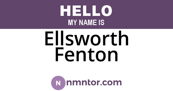 Ellsworth Fenton