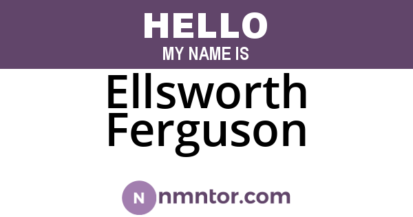 Ellsworth Ferguson