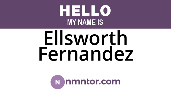 Ellsworth Fernandez