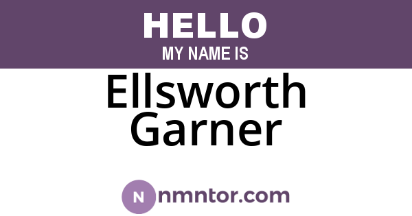 Ellsworth Garner