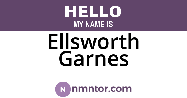 Ellsworth Garnes