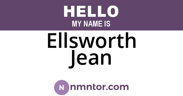 Ellsworth Jean