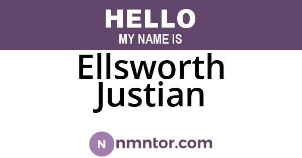 Ellsworth Justian