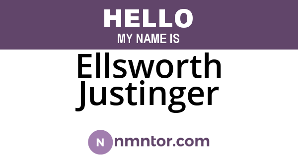 Ellsworth Justinger