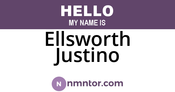 Ellsworth Justino