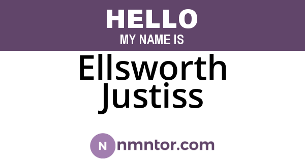 Ellsworth Justiss