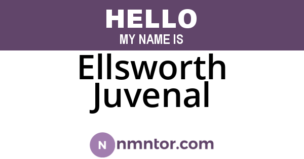 Ellsworth Juvenal